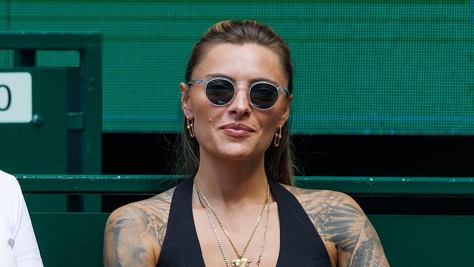 Unterst&uuml;tzte ihren Freund Alexander Zverev in Halle: Sophia Thomalla.