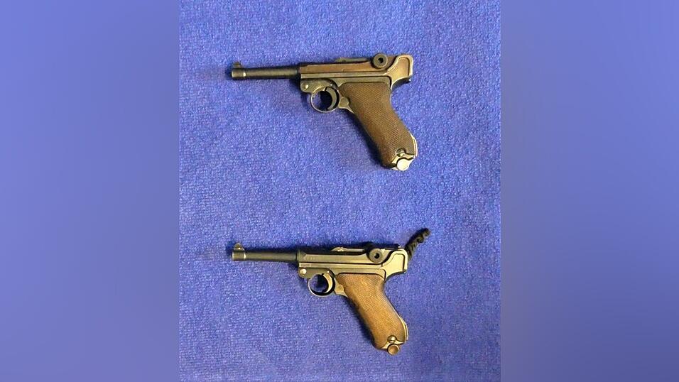Sichergestellte Pistolen