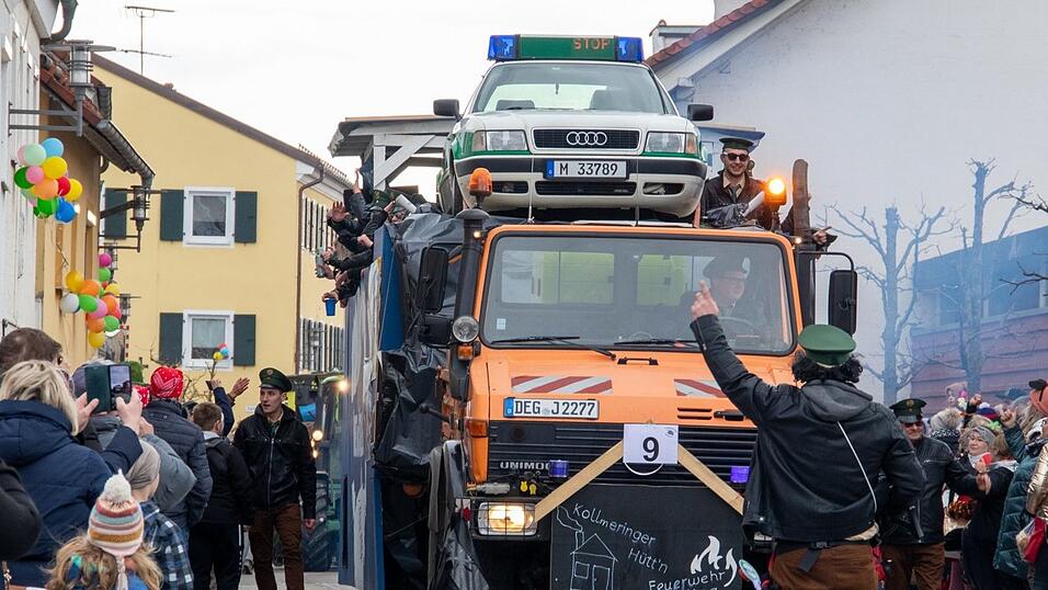 Ausgelassene Stimmung herrschte beim Faschingsumzug in Hofkirchen.