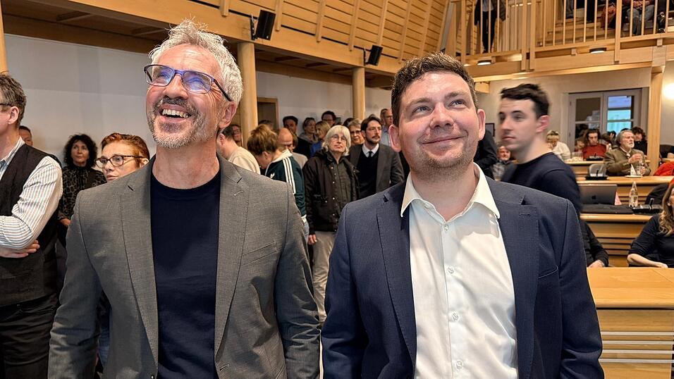 Christoph Rabl (Die Gr&uuml;nen) und Thomas Haslinger (CSU)