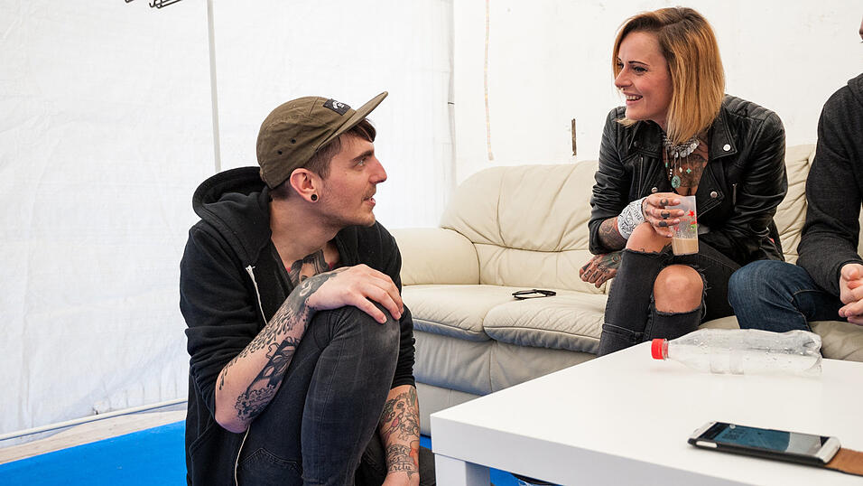 Impressionen vom Interview mit Jennifer Rostock. (Foto: Susanne Raith)