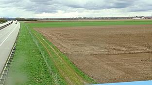 Der Bereich zwischen Autobahn und Donau bei Niederachdorf ist intensiv landwirtschaftlich genutzt. Ein Umspannwerk wäre hier aus Naturschutzsicht konfliktarm, argumentiert der LBV.