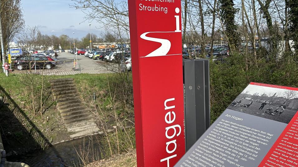 Zu Fu&szlig; sind es vom Hagen rund 800 Meter &uuml;ber Unterm Rain und Simon-H&ouml;ller-Stra&szlig;e bis zum Ludwigsplatz.