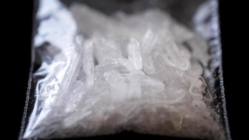 Ein Crystal Meth Fund liegt in einem Zollamt.