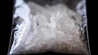 Ein Crystal Meth Fund liegt in einem Zollamt.