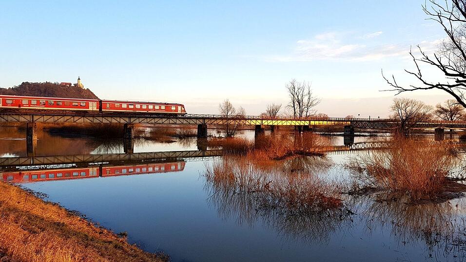 Bei Bogen steht die Donau auch am Montag noch recht hoch. Danke an unsere Leserin Marion Klein f&uuml;r dieses tolle Bild.
