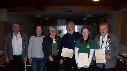 Die geehrten langj&auml;hrigen Mitglieder