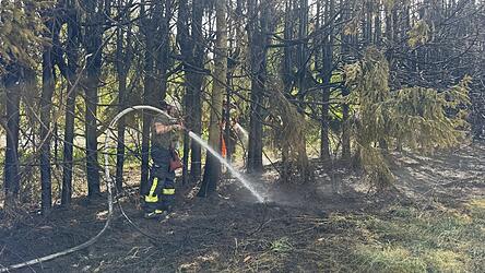Kr&auml;ftezehrend waren die L&ouml;scharbeiten f&uuml;r die Feuerwehrleute bei &uuml;ber 30 Grad Au&szlig;entemperatur.