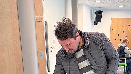 Klaus Penzkofer gab am Sonntagvormittag seine Stimmen ab und war zuversichtlich, dass er es in die Stichwahl schafft.