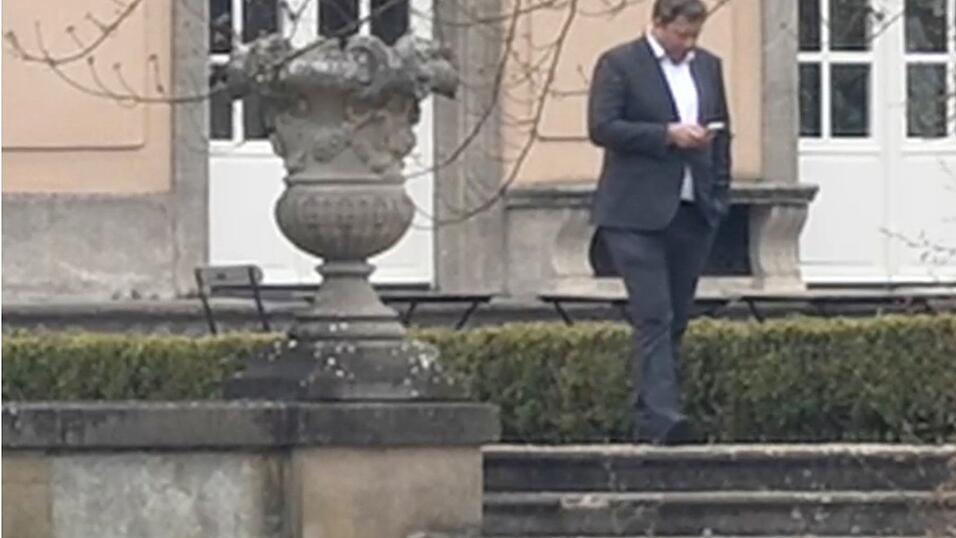 Finanzminister Klingbeil in der Villa Borsig, dem G&auml;stehaus des Ausw&auml;rtigen Amts am Tegeler See.