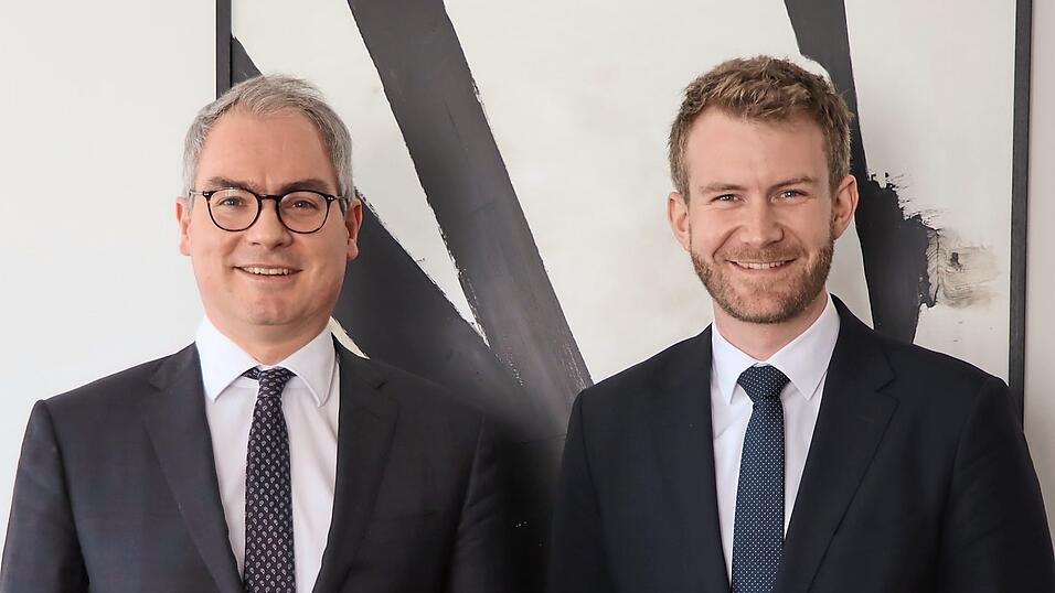 Andreas Bosch und Andreas Kriesmair (rechts) arbeiten als Notare zusammen im Notariat in der M&uuml;hlsteingasse.