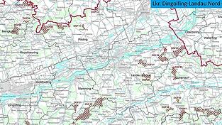 Im Landkreis Dingolfing-Landau werden insgesamt 32 Vorranggebiete mit einer Gesamtfl&auml;che von 2.627 Hektar ...