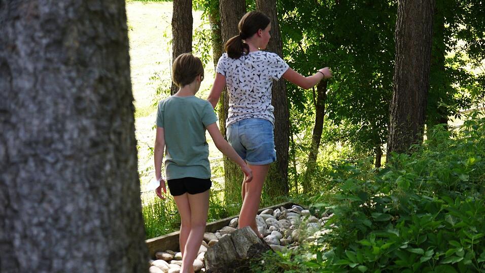 Der Barfußpfad im Erlebnispark Voglsam. Der Barfußpfad im Erlebnispark Voglsam.