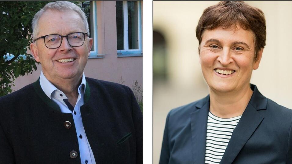 Josef Eichenseer übergibt an Elisabeth Mengele-Kley. Josef Eichenseer übergibt an Elisabeth Mengele-Kley.