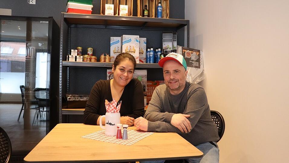 Markus Winter und seine Frau Steffi im &bdquo;Pizza Dude&ldquo;
