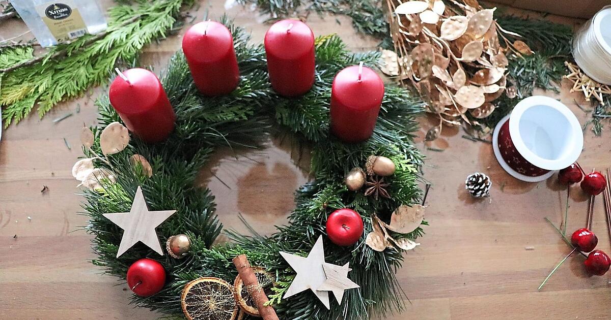Adventskranz leicht gemacht mit Kristina Miefanger aus Bad Kötzting