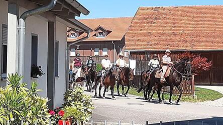 Um die 250 Kilometer legen die Reiter auf ihrem Weg von München nach Waldmünchen zurück.