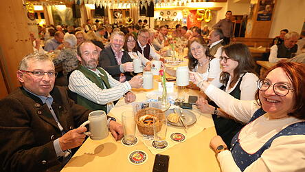 Gut besucht war auch das 50. Jubil&auml;ums-Starkbierfest im Steppachtal.