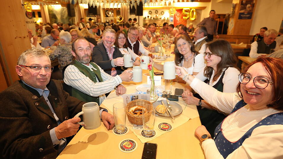 Gut besucht war auch das 50. Jubil&auml;ums-Starkbierfest im Steppachtal.