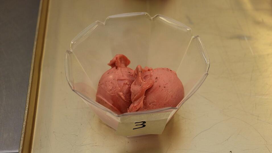 Gewinner-Eis: Erdbeere-Rhabarber mit Kräutern