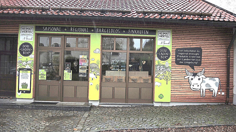 Das Konzept der &bdquo;Dorfladenbox&ldquo; geht in der Gemeinde Auerbach voll und ganz auf. Ein Jahr nach der Er&ouml;ffnung ist der Laden bestens etabliert.