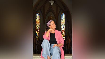 Ria Reiser in der St. Matth&auml;uskiche in Kelheim.