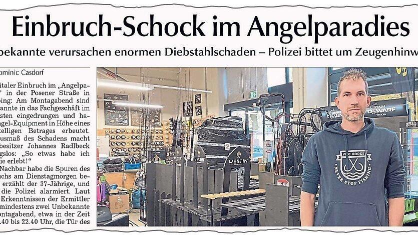 Das Straubinger Tagblatt berichtete im November über den Einbruch. Das Straubinger Tagblatt berichtete im November über den Einbruch.
