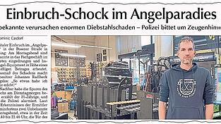 Das Straubinger Tagblatt berichtete im November über den Einbruch.