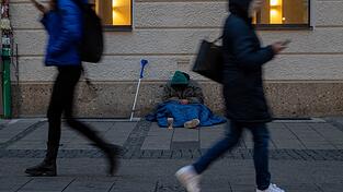 Ein Obdachloser in M&uuml;nchen. (Symbolbild)