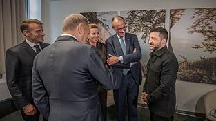 Spricht vor seinem Treffen mit Trump mit europ&auml;ischen Verb&uuml;ndeten: Der ukrainische Pr&auml;sident Wolodymyr Selenskyj.