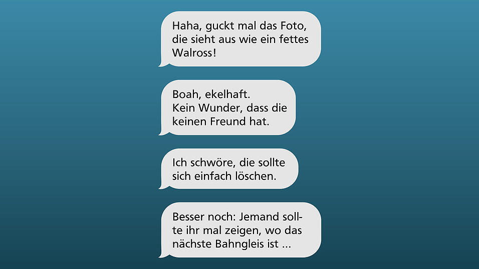 Ein Chatverlauf aus der Klassengruppe.