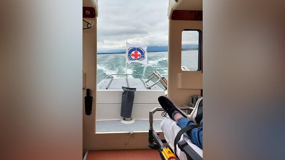 Unterwegs auf dem Chiemsee mit der BRK Wasserwacht Bernau. Unterwegs auf dem Chiemsee mit der BRK Wasserwacht Bernau.