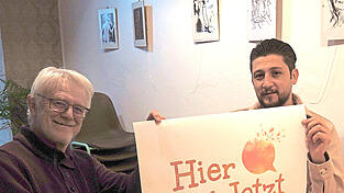 Im Laden seines Deutschlehrers Kurt Sch&uuml;rzinger spricht der 29-j&auml;hrige Zahnarzt am 11. Februar &uuml;ber Geschichte, Tradition und Kultur der Kurden.