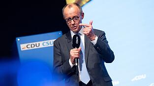 Merz trat zum Abschluss des Wahlkampfes in München auf.