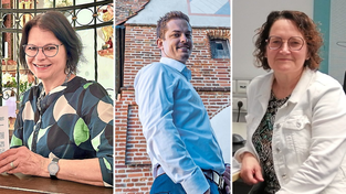 Drei Pfarrgemeinder&auml;te, drei Geschichten: Johanna Plach aus Furth im Wald, Florian Lechner aus Landshut und Ursula Meier aus Straubing.