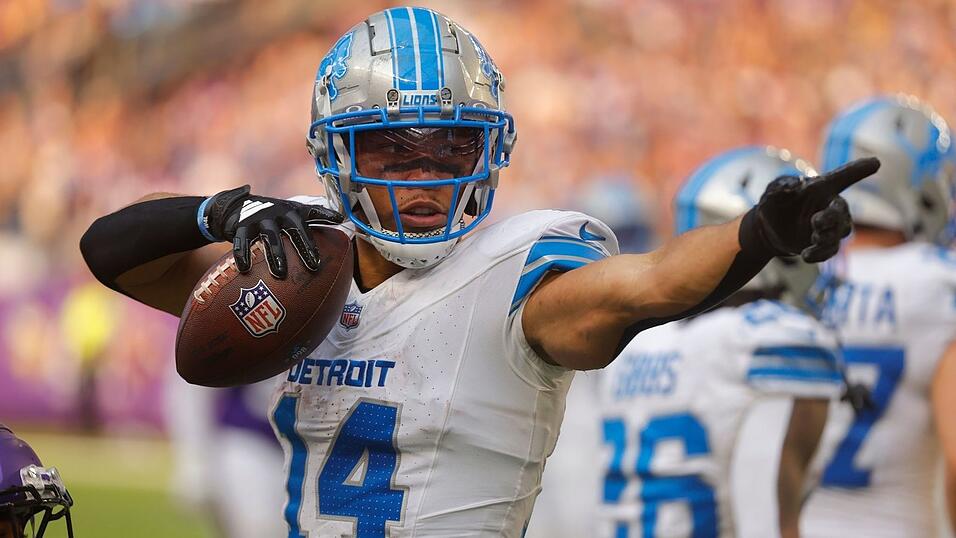 Amon-Ra St. Brown freut sich auf das NFL-Heimspiel mit den Detroit Lions in M&uuml;nchen. (Archivbild)