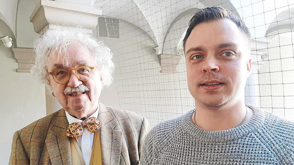 Andreas Drobeck (rechts) mit seinem Anwalt, Professor Ernst Fricke. 