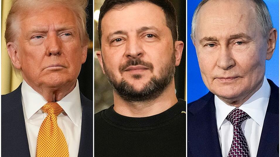 Trump, Selenskyj und Putin: Gelingt eine Einigung im Ukraine-Krieg? (Archivbild)