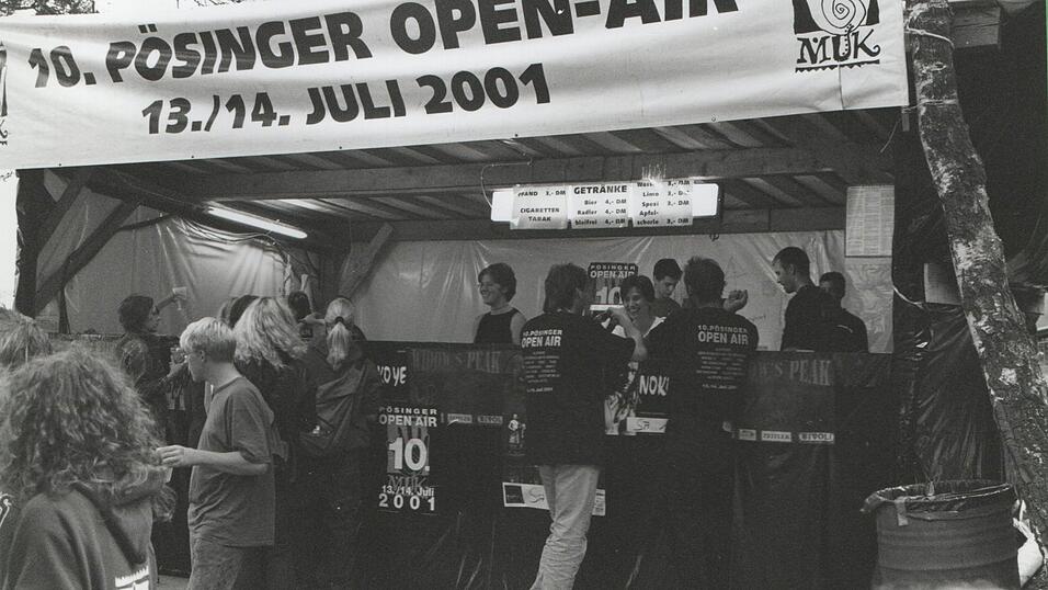 Das 10. P&ouml;singer Open Air, bei dem die Band &bdquo;In Extremo&ldquo; das erste mal auftrat.