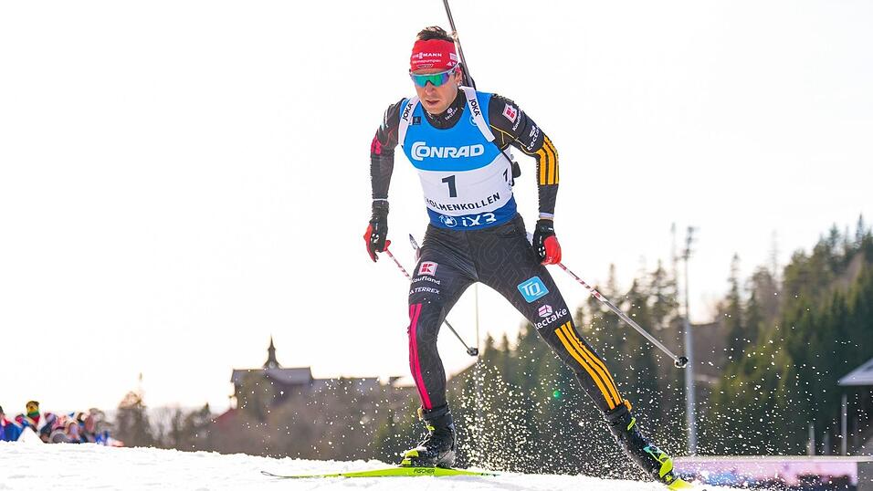 Philipp Nawrath schie&szlig;t perfekt, kann aber in der Loipe nicht mithalten.