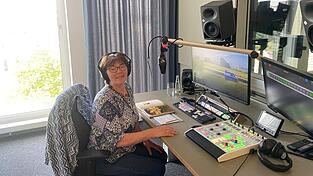 Melanie Rauscher im Aufnahmestudio: &bdquo;Das war wie telefonieren&ldquo;, sagt sie.