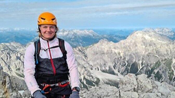 Sommeraktivit&auml;ten: Mario Zimmermann bei einer Watzmann-&Uuml;bersteigung, die er zusammen mit Vater Dieter unternommen hat.