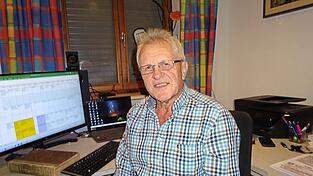 Georg Schindlbeck an seinem Arbeitsplatz.