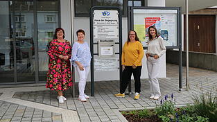 Das Team des Hauses der Begegnung in der Bahnhofstraße 3 in Bogen freut sich immer über Besucher (v. l.): Roswitha Hoffmann, Natali Vogel, Beate Albertskirchinger und Natalia Bykov.