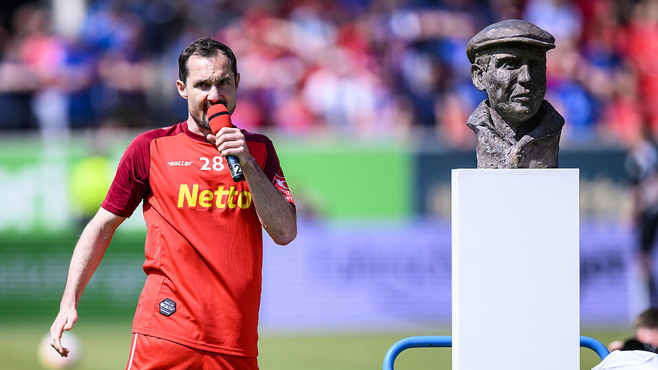 Sebastian Nachreiner bei seinem Jahn-Abschied.