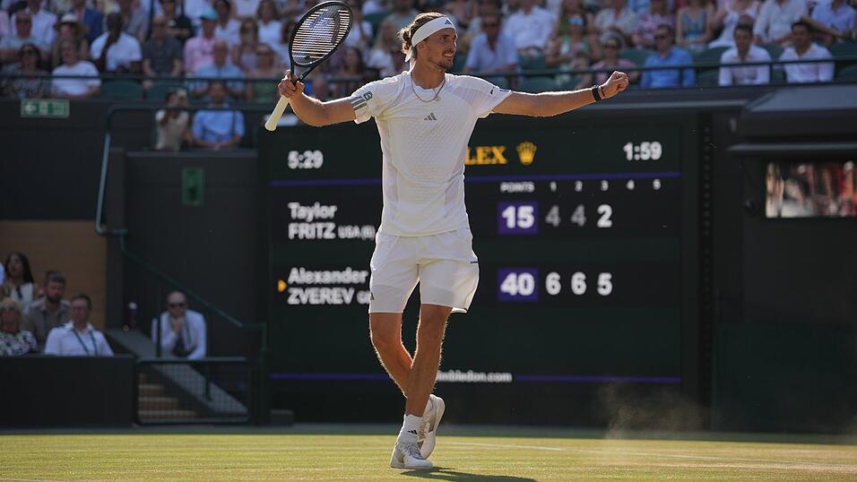 Möchte auch am Freitag jubeln: Alexander Zverev. Möchte auch am Freitag jubeln: Alexander Zverev.