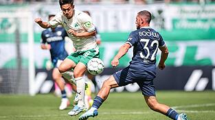 Shinta Appelkamp (l) soll gegen Bochum in der Liga wieder dabei sein. (Archivbild) Shinta Appelkamp (l) soll gegen Bochum in der Liga wieder dabei sein. (Archivbild)