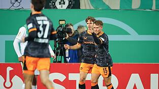 Die Gäste gingen früh in Führung. Die Gäste gingen früh in Führung.