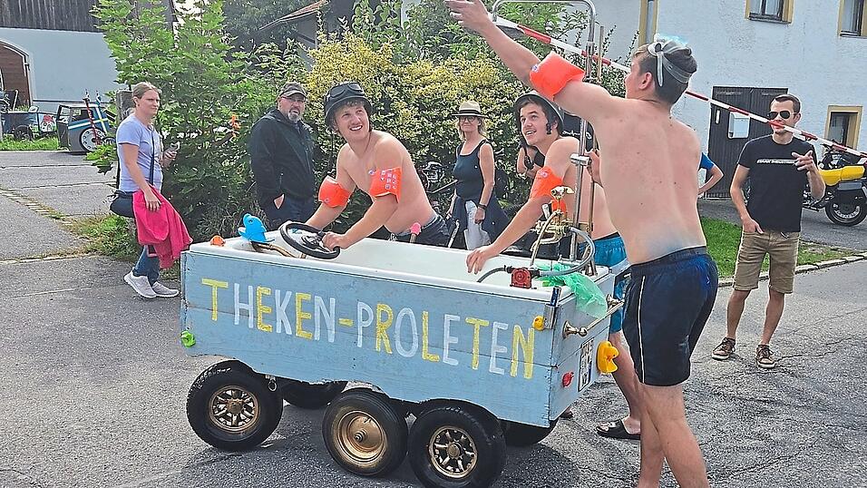 Die Theken-Proleten machten nicht nur ihre Kontrahenten, sondern auch sich selbst nass.