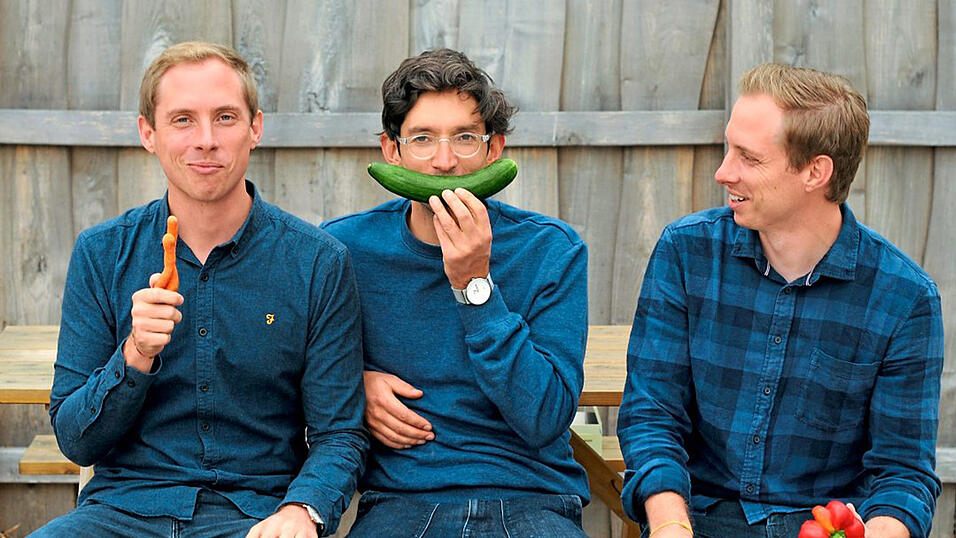 Jonas Bieber und die Zwillinge Philipp (rechts) und Stefan Prechtner finden: Ein Ende der Lebensmittelverschwendung ist überfällig.